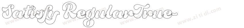 Satisfy RegularTrue字体转换